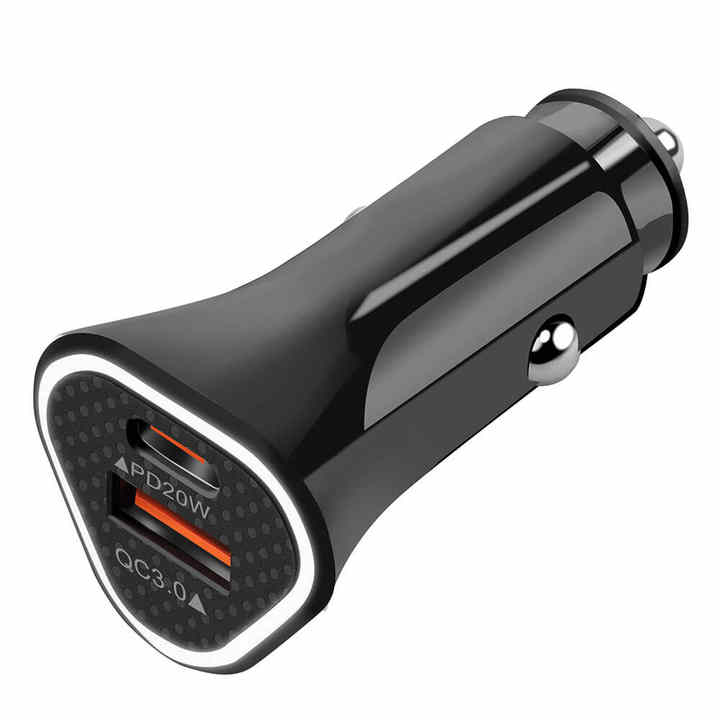 Youjia 2 Port Led Display Car Charger Adapter