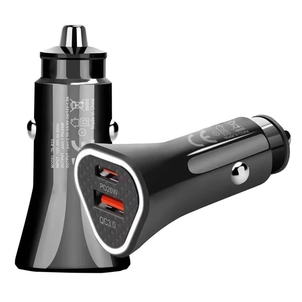 Youjia 2 Port Led Display Car Charger Adapter